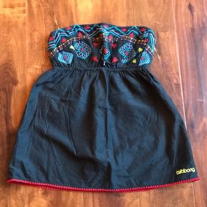 Billabong Strapless Embroidered Summer Top